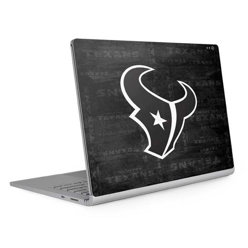 NFL Houston Texans Black & White Surface Book 2 15in Skin
