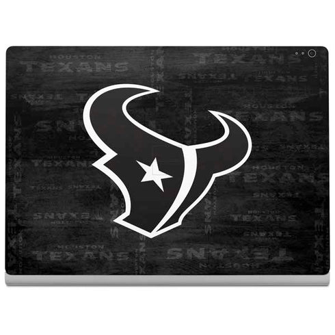 NFL Houston Texans Black & White Surface Book 2 15in Skin