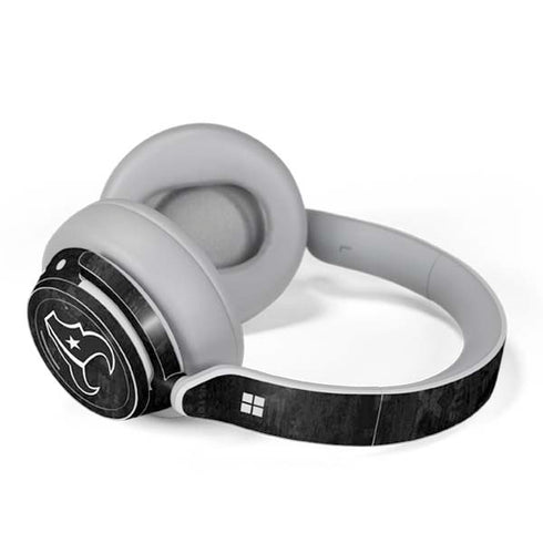 NFL Houston Texans Black & White Surface Headphones Skin