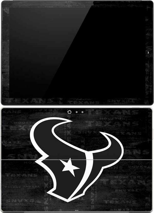 NFL Houston Texans Black & White Surface Pro 4 Skin