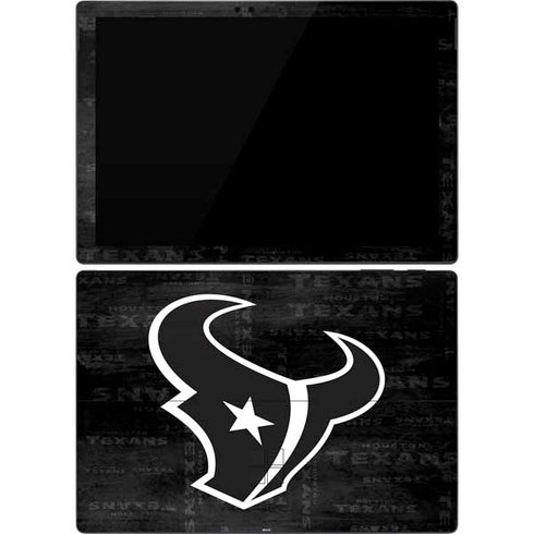 NFL Houston Texans Black & White Surface Pro 7 Skin
