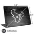 NFL Houston Texans Black & White Universal Laptop 12in (9.8 x 6.8in) Skin
