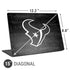 NFL Houston Texans Black & White Universal Laptop 15in (12.2 x 8.8in) Skin