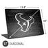 NFL Houston Texans Black & White Universal Laptop 17in (13.8 x 10in) Skin