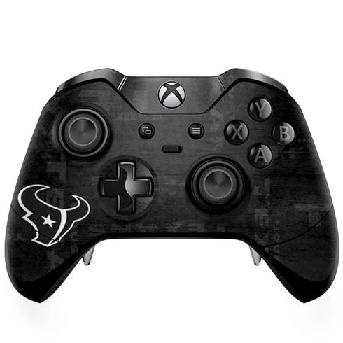 NFL Houston Texans Black & White Xbox One Elite Controller Skin