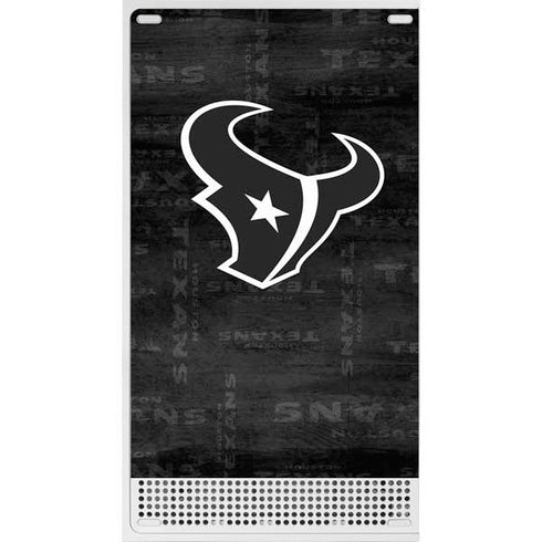 NFL Houston Texans Black & White Xbox Series S Skins