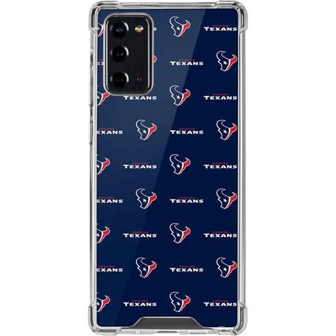 NFL Houston Texans Blitz Series Galaxy Note20 5G Clear Case