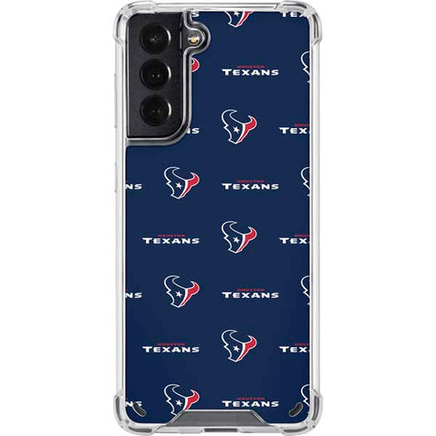 NFL Houston Texans Blitz Series Galaxy S21 5G Clear Case