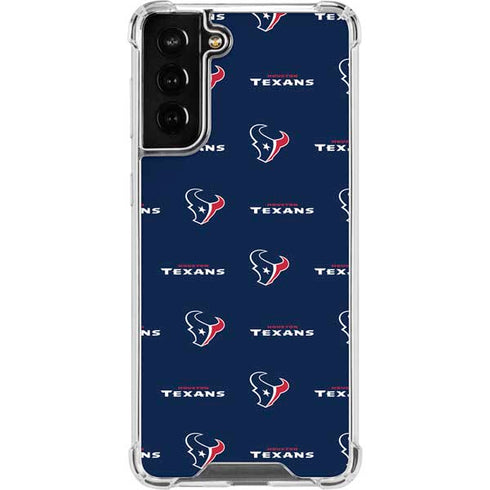 NFL Houston Texans Blitz Series Galaxy S21 FE Clear Case