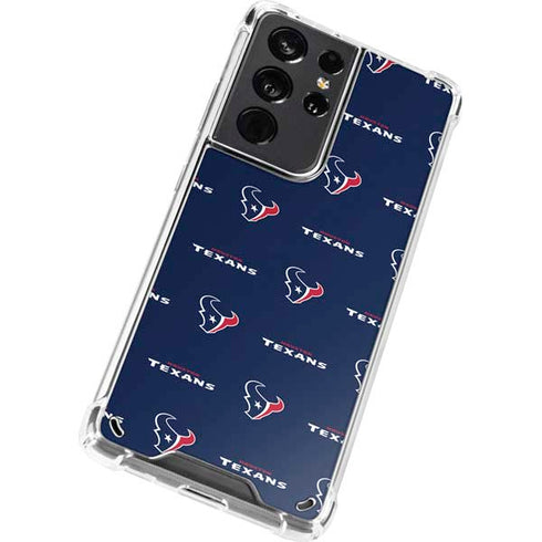 NFL Houston Texans Blitz Series Galaxy S21 Ultra 5G Clear Case