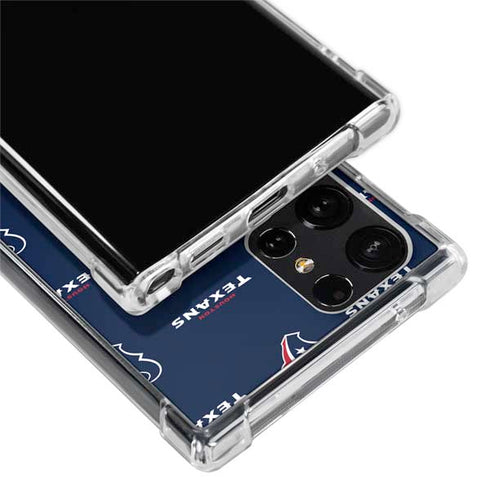 NFL Houston Texans Blitz Series Galaxy S22 Ultra Clear Case