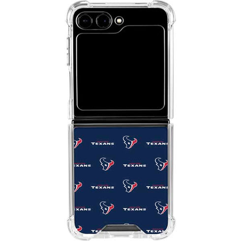 NFL Houston Texans Blitz Series Galaxy Z Flip5 5G Clear Case