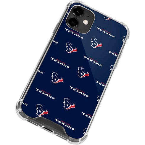 NFL Houston Texans Blitz Series iPhone 12 Clear Case