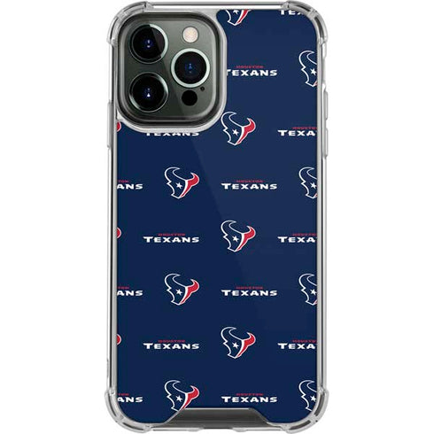 NFL Houston Texans Blitz Series iPhone 13 Pro Max Clear Case