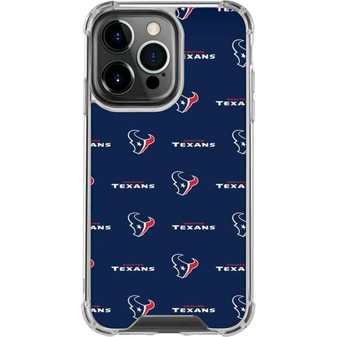 NFL Houston Texans Blitz Series iPhone 14 Pro Clear Case