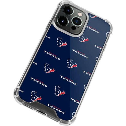 NFL Houston Texans Blitz Series iPhone 15 Pro Clear Case