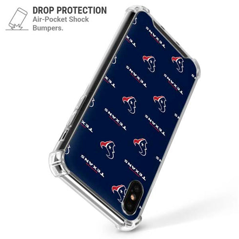 NFL Houston Texans Blitz Series iPhone XS Max Clear Case