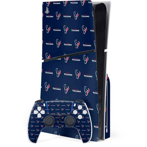 NFL Houston Texans Blitz Series PS5 Slim Disk Bundle Skin