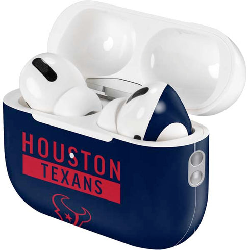 NFL Houston Texans Blue Performance Series AirPods Pro 2nd Gen Skin