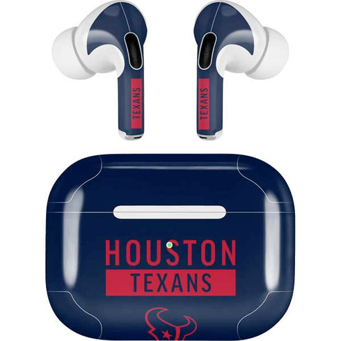 NFL Houston Texans Blue Performance Series AirPods Pro 2nd Gen Skin