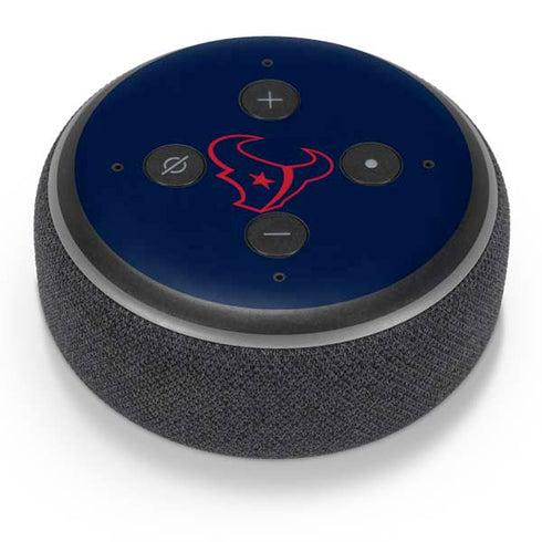 NFL Houston Texans Blue Performance Series Amazon Echo Dot Skin