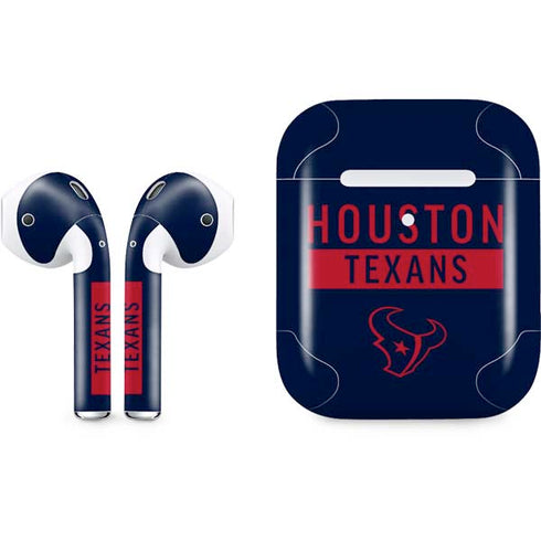 NFL Houston Texans Blue Performance Series Apple AirPods 2 Skin