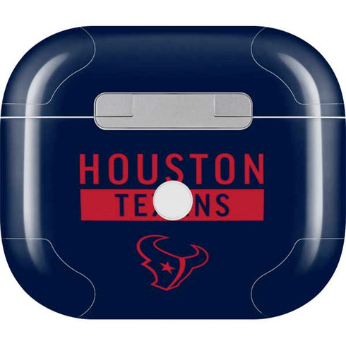 NFL Houston Texans Blue Performance Series Apple AirPods (3rd Gen 2021) Skin