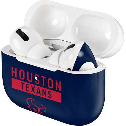 NFL Houston Texans Blue Performance Series Apple AirPods Pro Skin