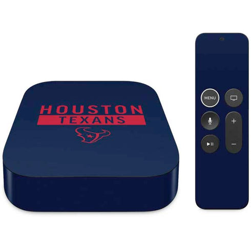 NFL Houston Texans Blue Performance Series Apple TV Skin