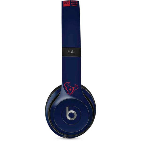 NFL Houston Texans Blue Performance Series Beats Solo 2 Wired Skin