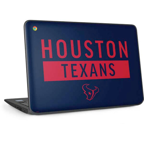 NFL Houston Texans Blue Performance Series HP Chromebook Skin