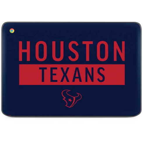 NFL Houston Texans Blue Performance Series HP Chromebook Skin