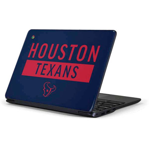 NFL Houston Texans Blue Performance Series Samsung Chromebook Skin