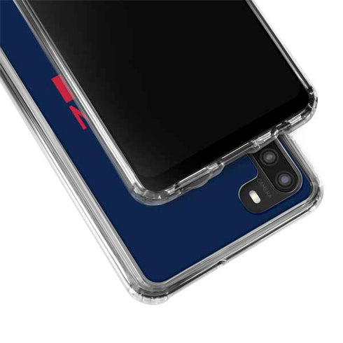 NFL Houston Texans Blue Performance Series Galaxy A21 Clear Case