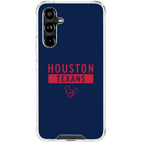NFL Houston Texans Blue Performance Series Galaxy A54 5G Clear Case
