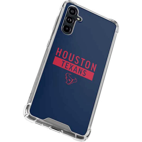 NFL Houston Texans Blue Performance Series Galaxy A54 5G Clear Case