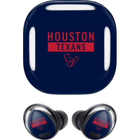NFL Houston Texans Blue Performance Series Galaxy Buds Pro Skin