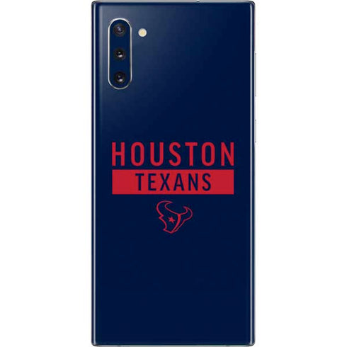 NFL Houston Texans Blue Performance Series Galaxy Note 10 Skin