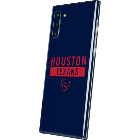 NFL Houston Texans Blue Performance Series Galaxy Note 10 Skin