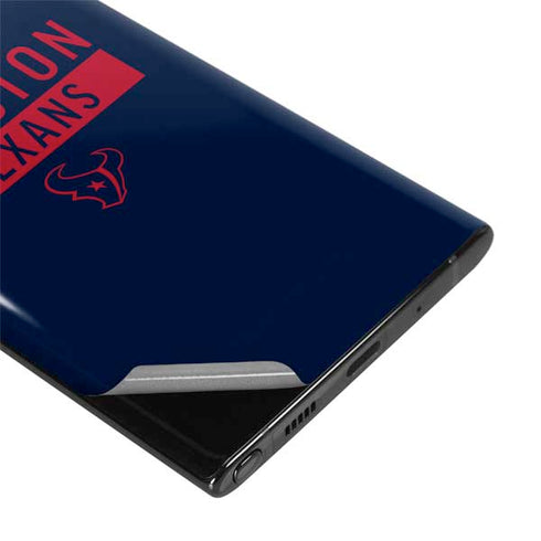 NFL Houston Texans Blue Performance Series Galaxy Note 10 Skin