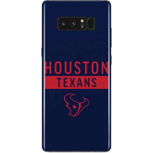 NFL Houston Texans Blue Performance Series Galaxy Note 8 Skin