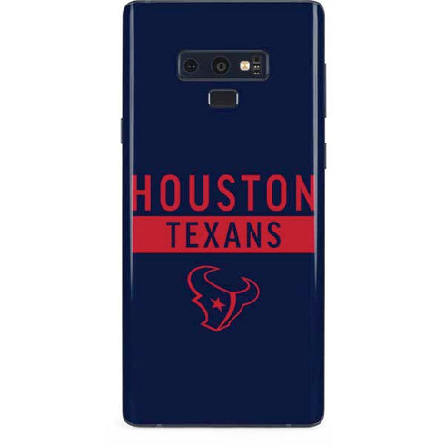 NFL Houston Texans Blue Performance Series Galaxy Note 9 Skin