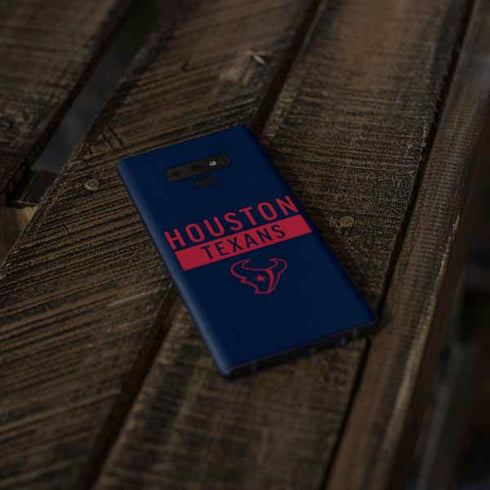 NFL Houston Texans Blue Performance Series Galaxy Note 9 Skin