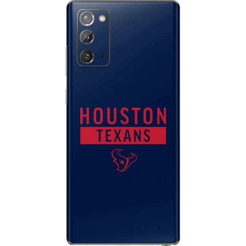 NFL Houston Texans Blue Performance Series Galaxy Note20 5G Skin