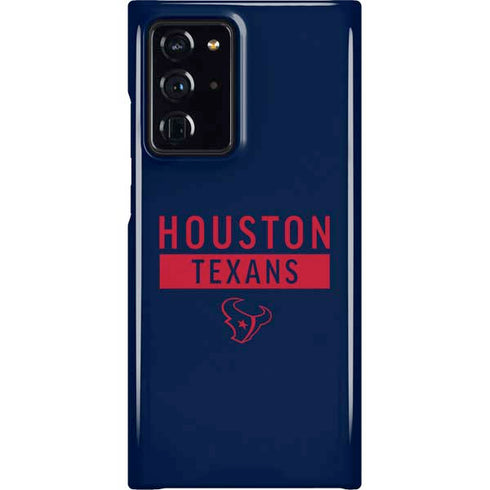 NFL Houston Texans Blue Performance Series Galaxy Note20 Ultra 5G Lite Case