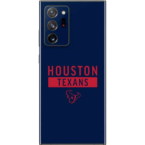 NFL Houston Texans Blue Performance Series Galaxy Note20 Ultra 5G Skin