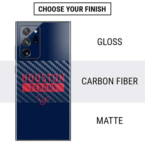 NFL Houston Texans Blue Performance Series Galaxy Note20 Ultra 5G Skin