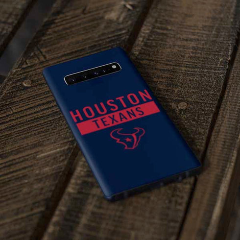 NFL Houston Texans Blue Performance Series Galaxy S10 Plus Skin