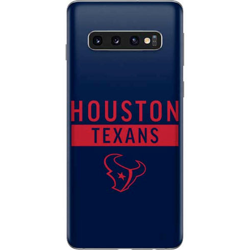 NFL Houston Texans Blue Performance Series Galaxy S10 Skin