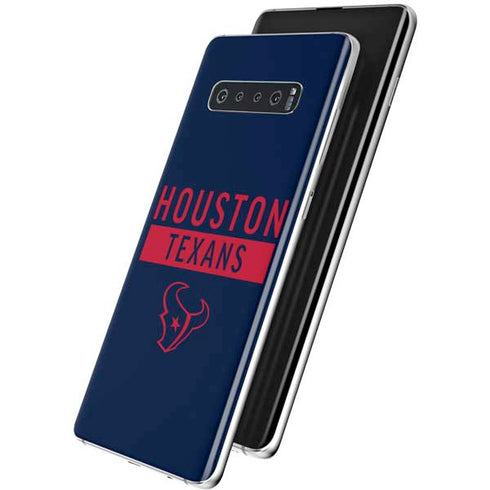 NFL Houston Texans Blue Performance Series Galaxy S10 Skin